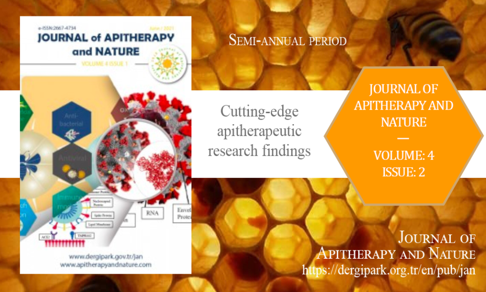 JAN Aralık 2021 Apiterapi ve Doğa Dergisi Yıl 2021 Cilt 4 Sayı