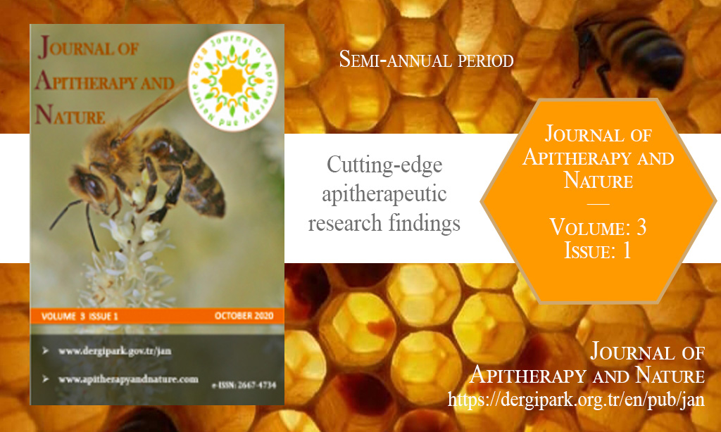 JAN, Ekim 2020 – Apiterapi ve Doğa Dergisi, Yıl: 2020, Cilt: 3, Sayı: 1, Yayın Tarihi: 6 Ekim 2020