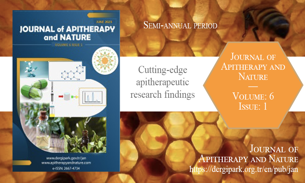 JAN, Haziran 2023 – Apiterapi ve Doğa Dergisi, Yıl: 2023, Cilt: 6, Sayı: 1, Yayın Tarihi: 26 Haziran 2023